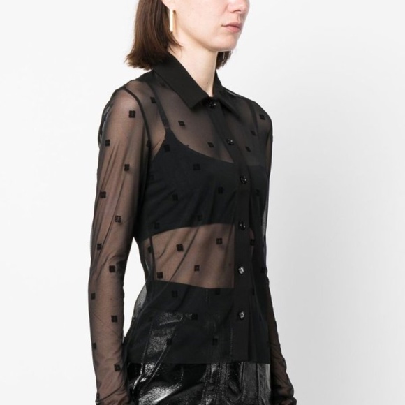 Givenchy Transparent 4G Shirt Blouse - Picture 12 of 16